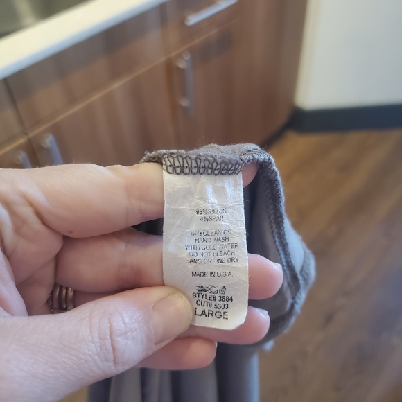 Entro Wide Leg Split Leg Pants Taupe Tan High Rise Boho Beach Neutral Stretch L - Picture 6 of 7